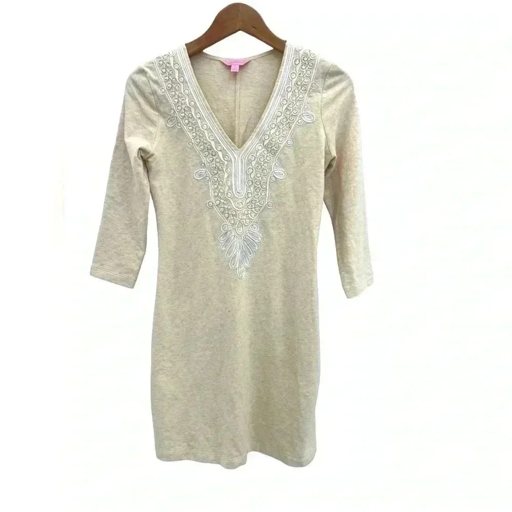 Lilly Pulitzer Clarkson Heathered Camel Dress